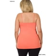thumbnail image 4 of Zenana Women & Plus Seamless Triple Criss Cross Front Long Cami Tank Top, 4 of 4