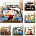 thumbnail image 2 of One Piece Cartoon Anime 2 Piece/3 Piece Bedding Sets Comforters Sets & Pillowcases Set for Boys Girls Mens Womens Breathable Durable Microfiber Super Soft Ultra-Soft Fashion Funny, 2 of 10