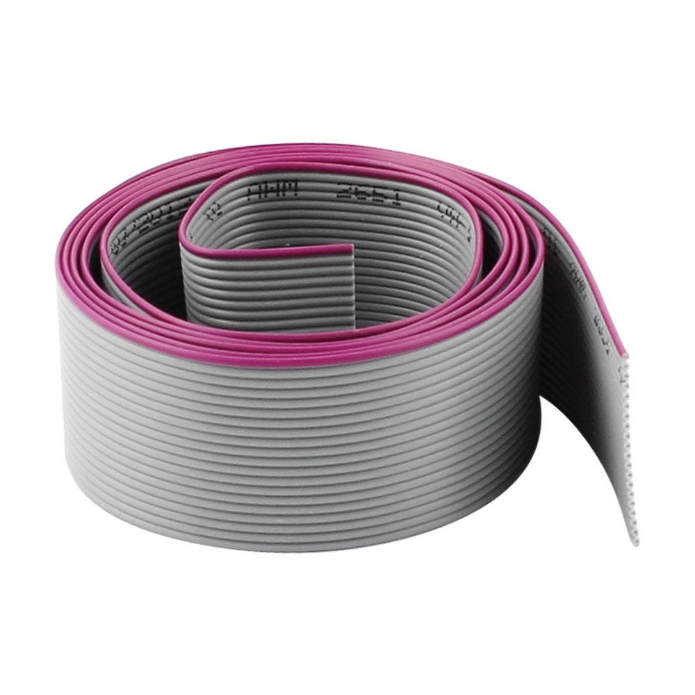 Unique Bargains 1.27mm Pitch 20 Pin 20 Wire Flat IDC Ribbon Extension Cable Cord 0.9M 3Ft