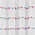 thumbnail image 2 of Achim POPN63BT06 52 x 63 in. Pom Pom Rod Pocket Window Curtain Panel, Bright, 2 of 2