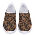 thumbnail image 1 of Zapatillas de deporte con estampado de hojas de marihuana en 3D de verano, mocasines con patrón de plantas, zapatos planos de malla antideslizantes, zapatos para caminar de moda urbana para mujer, 1 of 5