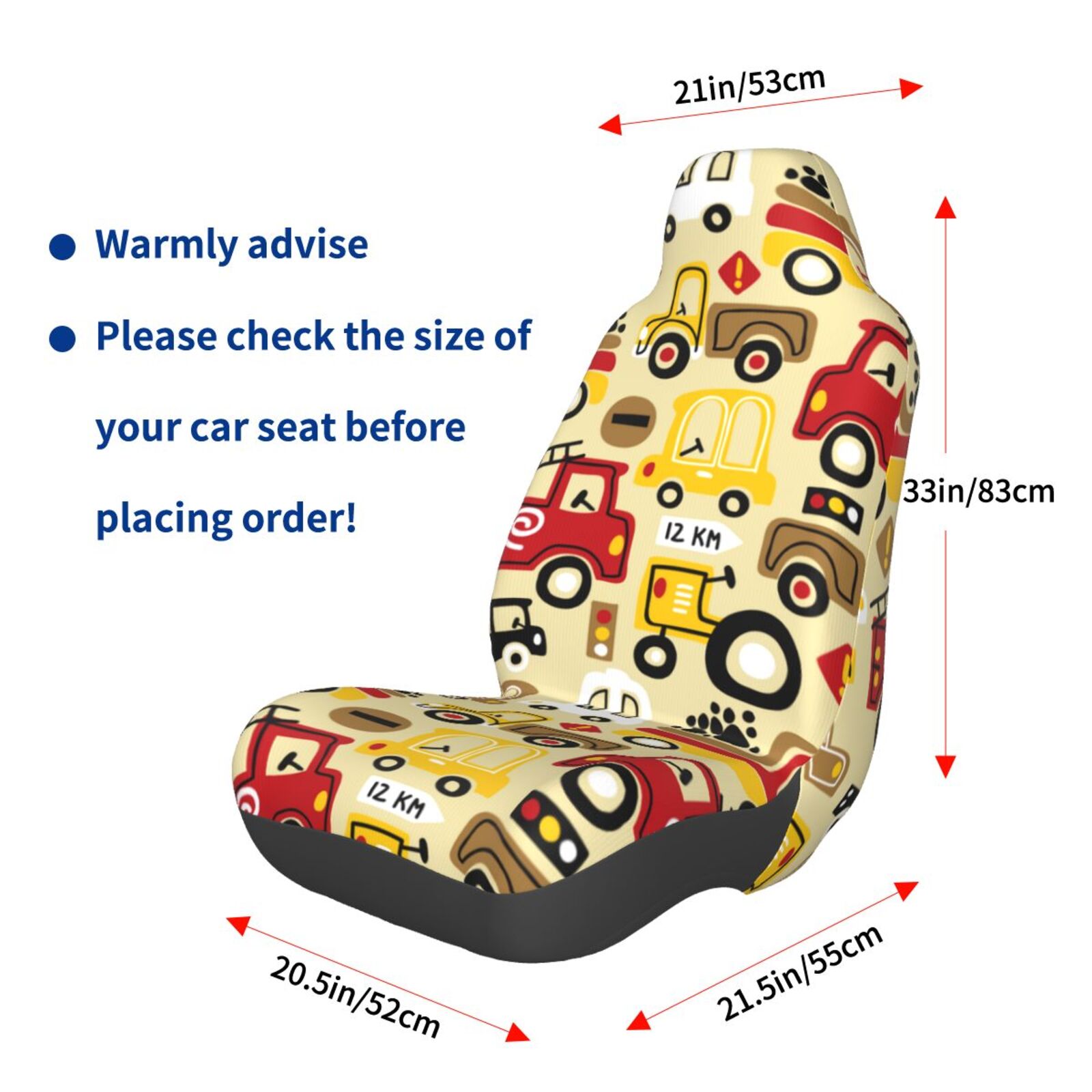 Naloa Vehicles Car Seat Covers Universal Front Seat Coves for Car Accessories ,Padded Car Covers for Automotive, SUV, Truck, and Van