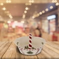 thumbnail image 4 of Spode Christmas Tree Candy Basket, 6.5-Inch Candy Bowl with Peppermint Handle for Holiday Snacks, Earthenware Christmas Gift, Festive Holiday Serveware & Holiday Display Bowl, Seasonal Décor, 4 of 6