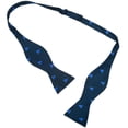 thumbnail image 2 of SummerTies Sailboat Bow Tie (Navy), Printed Silk, Adult Tie Yourself Bow Tie, 2 of 3