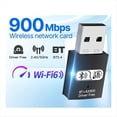 thumbnail image 2 of Adaptador USB 3.0 WiFi 6 de 900 Mbps, Tarjeta de Red USB Dongle, Receptor Ethernet WiFi de Banda Dual 2.4G/5G para Portátiles con 7/10/11., 2 of 5