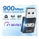 thumbnail image 2 of Adaptador USB 3.0 WiFi 6 de 900 Mbps, Tarjeta de Red USB Dongle, Receptor Ethernet WiFi de Banda Dual 2.4G/5G para Portátiles con 7/10/11., 2 of 5