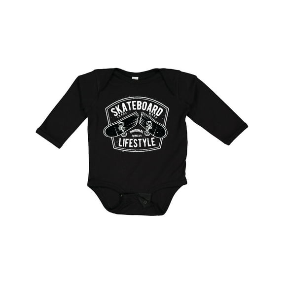 Inktastic Skateboard Lifestyle Boys or Girls Long Sleeve Baby Bodysuit