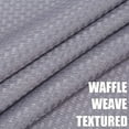 thumbnail image 4 of Short Curtain Valance, Waffle Weave Textured Valance Curtains, Waterproof Rod Pocket Half Valance Curtain for Kitchen Bathroom Cafe Living Room, 4 of 7