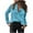 Light Blue, variant on Samickarr Vintage Velvet Top for Women Elegant V Neck Long Sleeve Button Down Shirts Blouses With Top Pockets