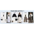 thumbnail image 4 of Womens Windbreaker Jacket Stand Collar Casual Lightweight Jackets Fall Winter Bomber Outerwear, 4 of 6