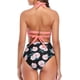 thumbnail image 5 of Traje de baño vintage de dos piezas para mujer Bikini retro de cintura alta con pliegues y cuello halter Vhermosa Trajes de Baño, 5 of 6
