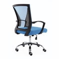 thumbnail image 4 of Modern Home Zuna Mid-Back Office Task Chair - Ergonomic Back Supporting Mesh Back Desk Chair (Black/Blue), 4 of 7