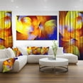 thumbnail image 4 of Design Art Inc. Yellow Fractal Abstract Pattern - Oversized Abstract Canvas Art Print - 60x40, 4 of 4