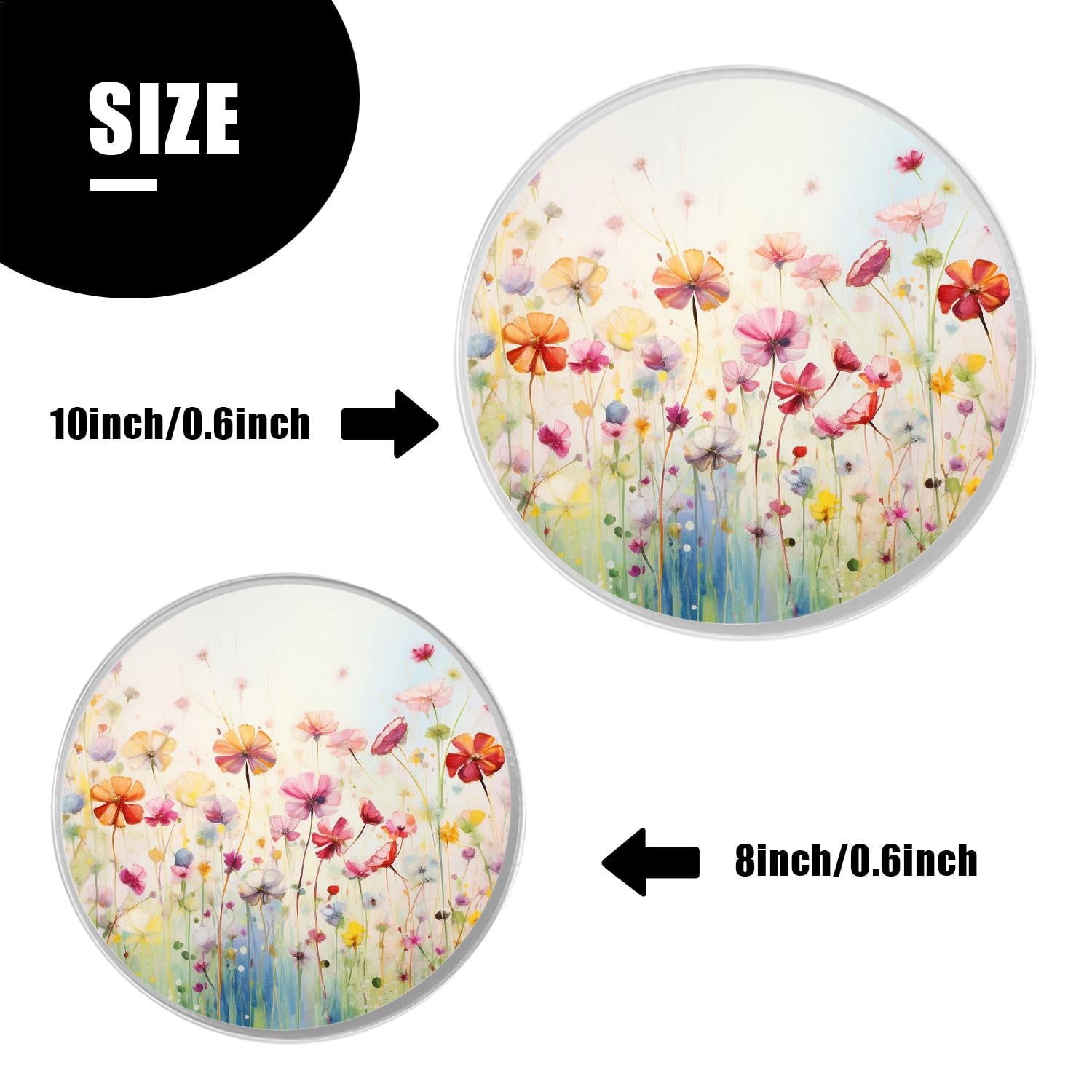 Decorative Stove Burner Covers 4 Pcs Decorative Electric Stove Burner Covers 8Inch And 10Inch ,Happy Pug Dog drawing