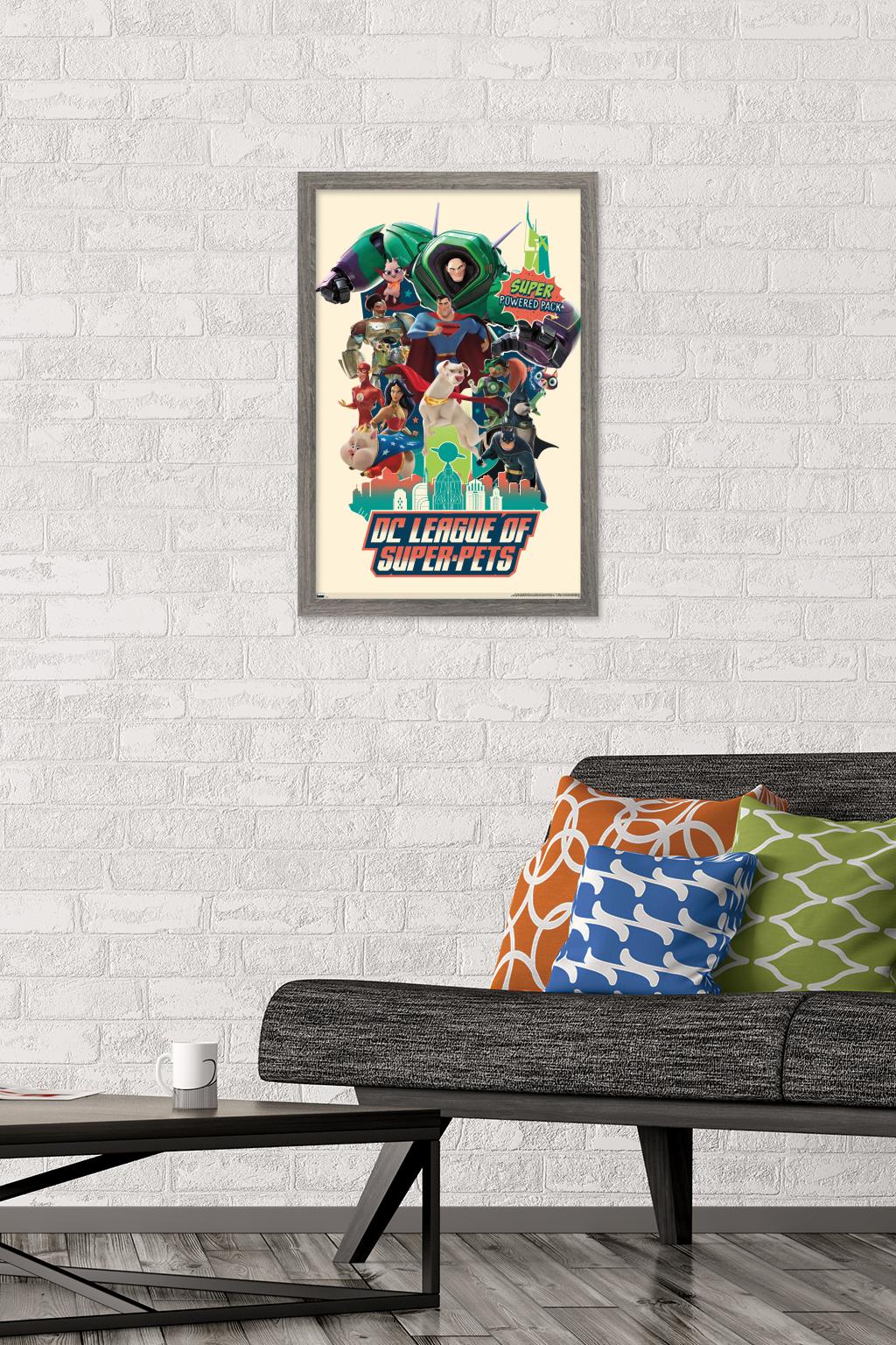DC League of Super-Pets - Partners Wall Poster, 14.725" x 22.375" Framed