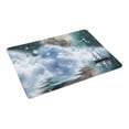 thumbnail image 2 of MKHERT Yacht Sailing Ship Under Moon Through Space Galaxy Stars Doormat Rug Home Decor Floor Mat Bath Mat 23.6x15.7 inch, 2 of 3