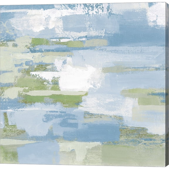 Great Art Now Urban Walkway III Blue and Green by Silvia Vassileva Canvas Wall Art