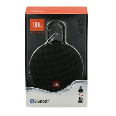 JBL Clip 3 Speaker - Black (JBLCLIP3BLK)
