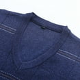 thumbnail image 3 of Kcodviy Mens Autumn Winter Casual Fashion V Neck Sleeveless Knit And Vest Sweater Vest Sweater Vest Men Sweaters Men Big And Tall Sweater for Men Cool Sweaters Sweater for Men Hoodies Valentine, 3 of 8