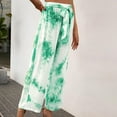 thumbnail image 4 of High Waist Pants For Women Yoga Pants Clearance Hot Sale Womens Casual High Waist Tie Dyed Color Loose Pants Comfy Stretch Tie Sweatpants Pants, 4 of 5