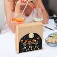 thumbnail image 3 of Yayeee Napkin Holder for Table Set of 2 Kitchen Paper Tissue Organization, Black Halloween Dancing Skeleton, 3 of 8