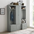 thumbnail image 2 of Crosley Furniture Harper 3 PC Modern Wooden Entryway Storage Set in Gray, 2 of 18