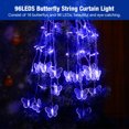 thumbnail image 2 of 96 LED Blue Lights Butterfly LED String Curtain Lights Wedding Children Room Decor Lamp, 2 of 8