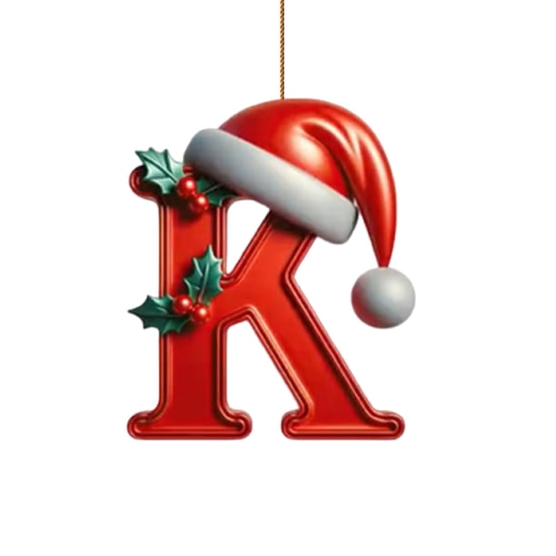 Decoraciones Del Árbol de Navidad Decoración Del Árbol de Navidad de 26 Letras Decoración Del Árbol de Navidad Colgante Decoración Del Árbol de Navidad Personalizada