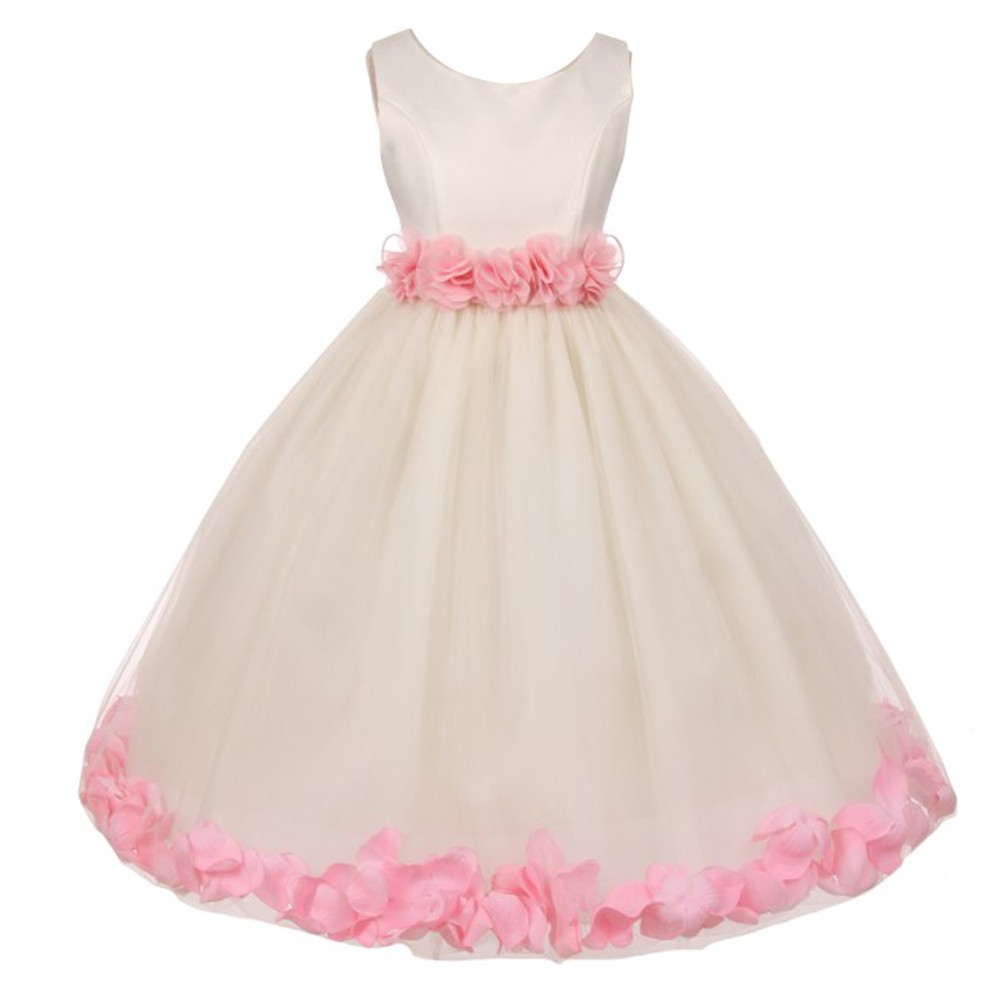 pink bridesmaid dresses kids