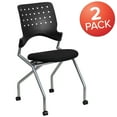 thumbnail image 3 of Flash Furniture Richfield 2 Pk. Galaxy Mobile Nesting Chair with Black Fabric Seat, 3 of 15