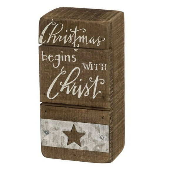 Christ Slat Box Sign