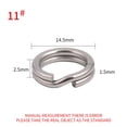 thumbnail image 1 of Lefu Acier Inoxydable Split Anneau Pêche Connecteur Double Split Snap Leurre Accessoires, 1 of 6