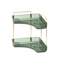 thumbnail image 2 of 360 Rotating Cosmetics Storage Rack Corner Toilet Storage Box Light Luxury Bedroom Jewelry Cosmetics Decoration Storage Rack Green, 2 of 2