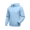 thumbnail image 6 of Trgacdwlo Men's Sweatsuits 2 Piece Set Fleece Hoodie & Jogger Sweatpants Set Fall Winter Fuzz Tracksuit Men Sweatsuits Light Blue XXXL, 6 of 8