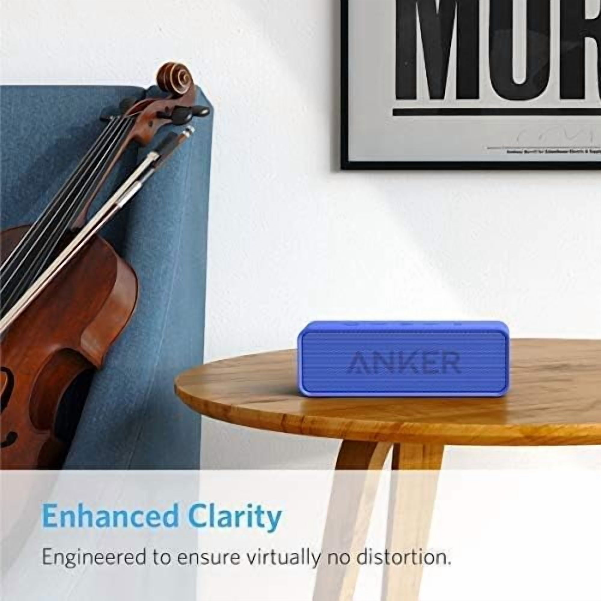 Anker SoundCore Portable Bluetooth Speaker, Blue, New