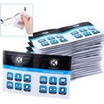 thumbnail image 1 of Lens Wipes - 200 Individually Wrapped Wet Tissues - Moist Polish Cloths For Eyeglasses, Sunglasses, Camera, 1 of 5