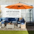 thumbnail image 3 of Best Choice Products 10ft Offset Hanging Outdoor Market Patio Umbrella w/ Easy Tilt Adjustment - Orange, 3 of 7