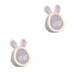 thumbnail image 3 of Cateissary reloj despertador de conejo, relojes digitales electrónicos de escritorio para niños, reloj de entrenamiento para dormir junto a la Blanco 2Conjunto, 3 of 6