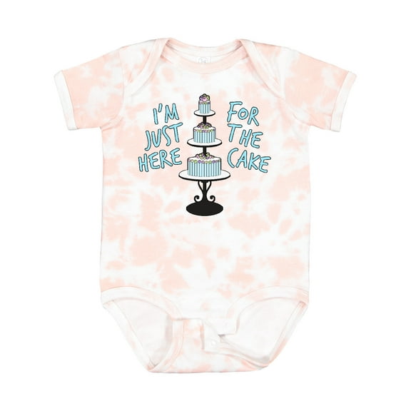 Inktastic I'm Just Here for the Cake Funny Wedding Boys or Girls Baby Bodysuit