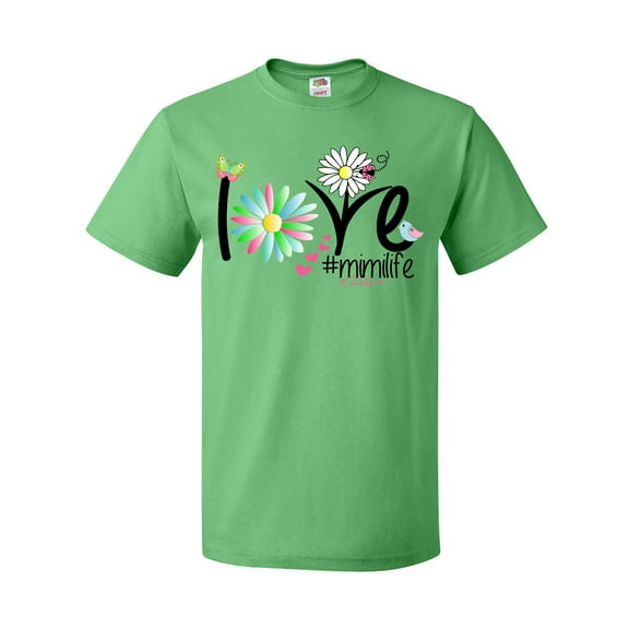 Inktastic Love Mimi Life with Flowers T-Shirt