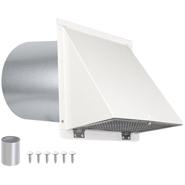 Ventilador de pared con capucha JYINCPED de 6 pulgadas con pantalla y amortiguador