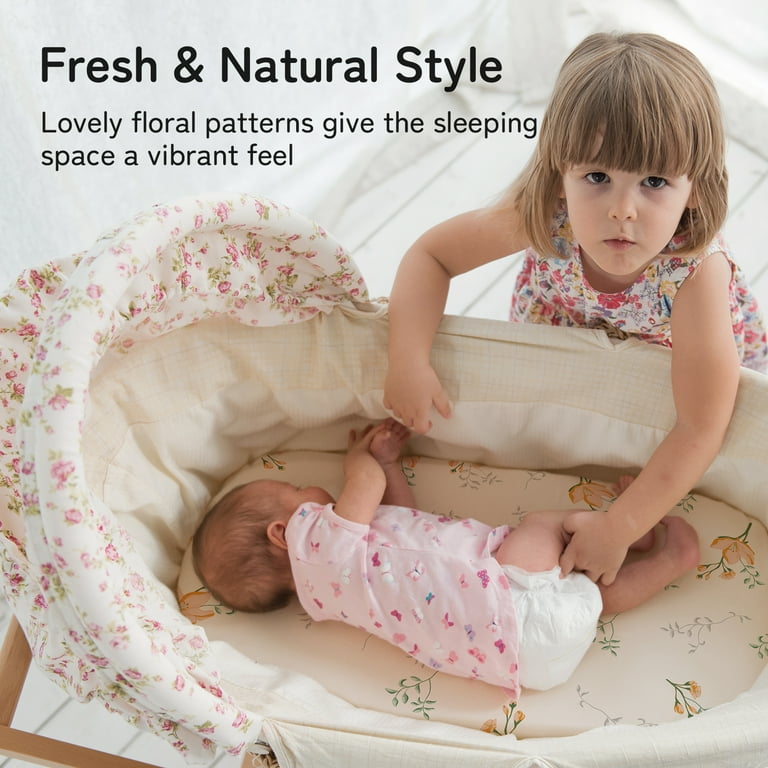 Moses Basket Sheets 65 X 28