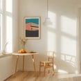 thumbnail image 4 of Warehouse Illustration - Illustration Minimalist Geometric Architecture Modern Art Abstract Mid-Century Modern Pastel Unframed Wall Art Print 20 x 28 inches, 4 of 16