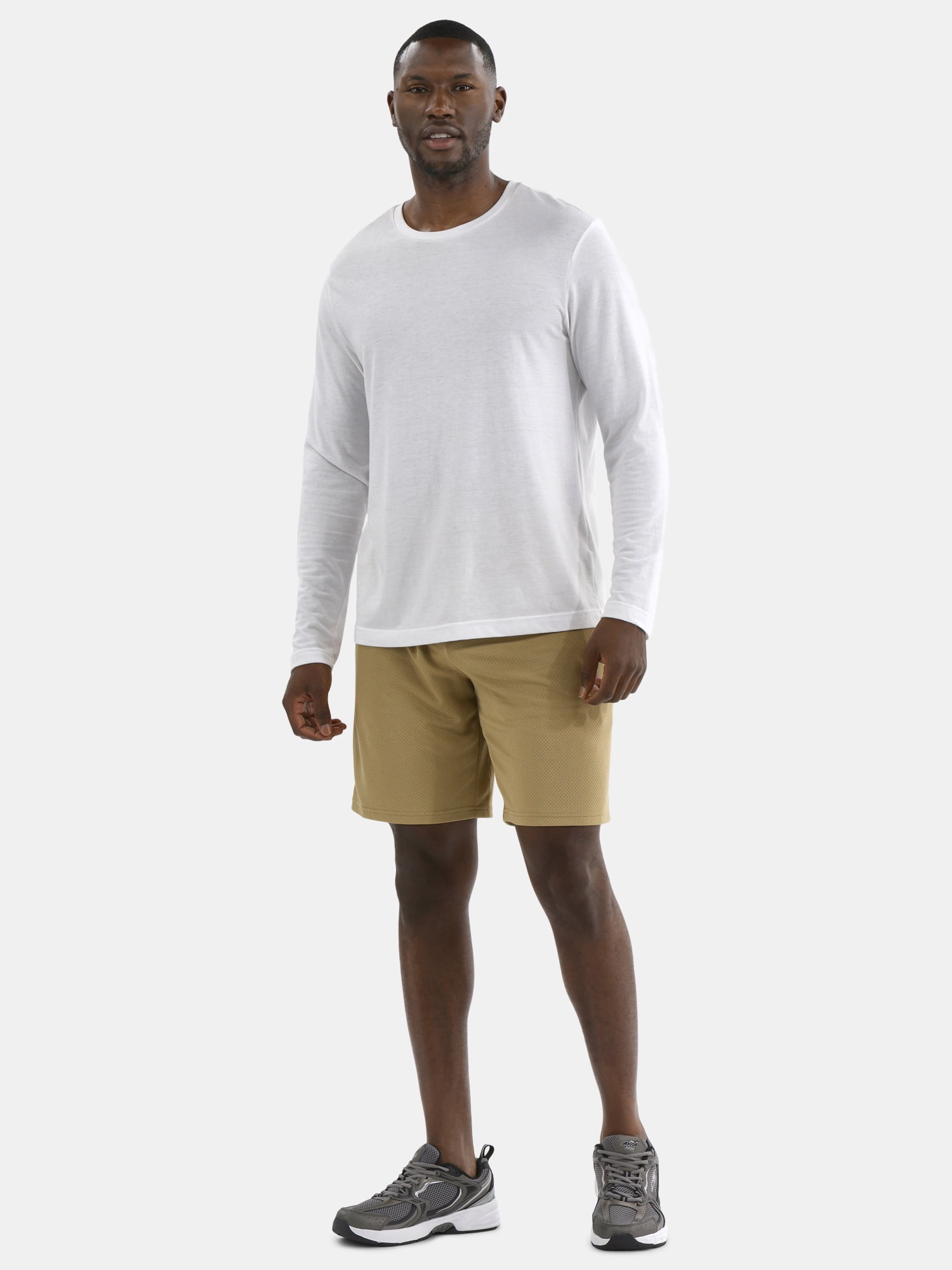 Athletic Works Men's and Big Men's Active Mesh Shorts, 9" Inseam, Sizes XS-5XL