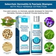 thumbnail image 5 of Seborrheic Dermatitis Shampoo, Psoriasis Shampoo, Seborrheic Dermatitis Treatment, Scalp psoriasis Treatment, Dandruff Shampoo, Dry Itchy Scalp Treatment, Dandruff Treatment Provides Soothing Relief, 5 of 6