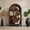 Brown, variant on 4-Tier Freestanding Arched Top Display Shelf Cabinet, Asymmetrical Wood Storage Unit in Walnut & Natural Finish for Entryway, Living Room, Bedroom, Hallway