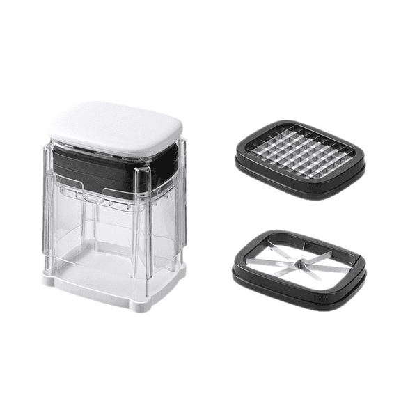 ZHIGUANG 3-in-1 Manual French Fry Cutter, Interchangeable Blades Potato Cutter & Fry Slicer