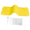 thumbnail image 2 of Heating Pad Warmer Pad Throw Rug Portable Washable Electric Throw Heated Blanket Yellow, 2 of 9