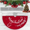 thumbnail image 6 of Christmas Tree Skirt, Christmas Tree Decor, Snowflake Merry Christmas Sign Xmas Tree Skirt with Shimmering Effect, Polyester Fiber Available In Two Sizes, 6 of 9