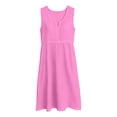 thumbnail image 5 of Bxsruta Women's Sleeveless V Neck Midi Dress A Line Swing with Pockets High Waist Pull on Soft Breathable Wrinkle Free Casual Bohemian Summer Flowy Beach Vacation, 5 of 8